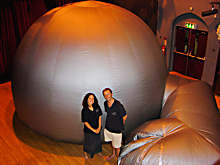 This Inflatable Planetarium will be erected in the Great Conservatory